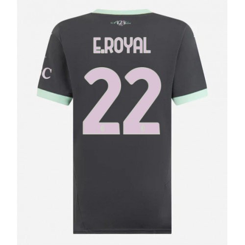 Dres AC Milan Emerson Royal #22 Rezervni za Žensko 2024-25 Kratak Rukav